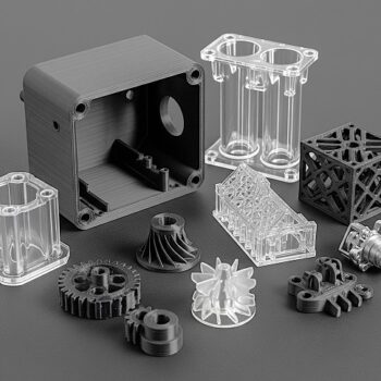 FDM and SLA parts