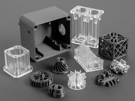 FDM and SLA parts